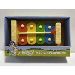 Brand New Bluey Bluey’s Magic Xylophone Musical Toy for Kids 4 Keys & Mallet